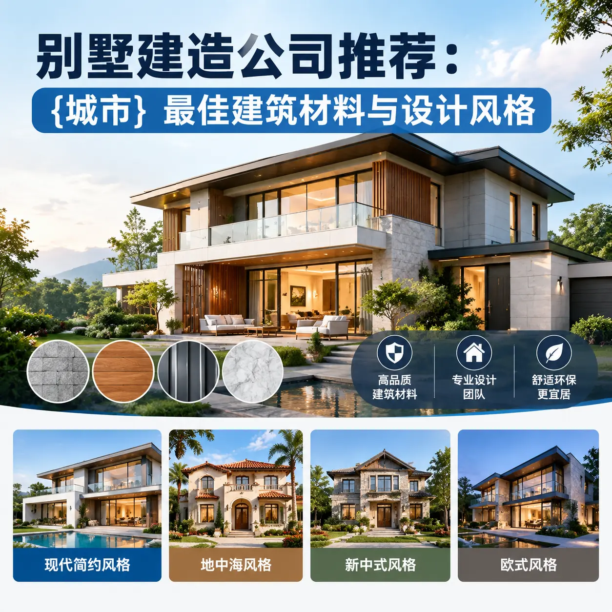 别墅建造公司推荐: 雷山 最佳建筑材料与设计风格