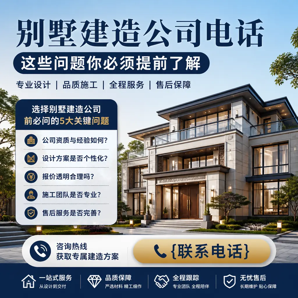 雷山别墅建造公司电话,这些问题你必须提前了解